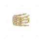 Hip Hop 14K Gold Pave Moissanite Wedding Band hip hop jewelry customdiamjewel