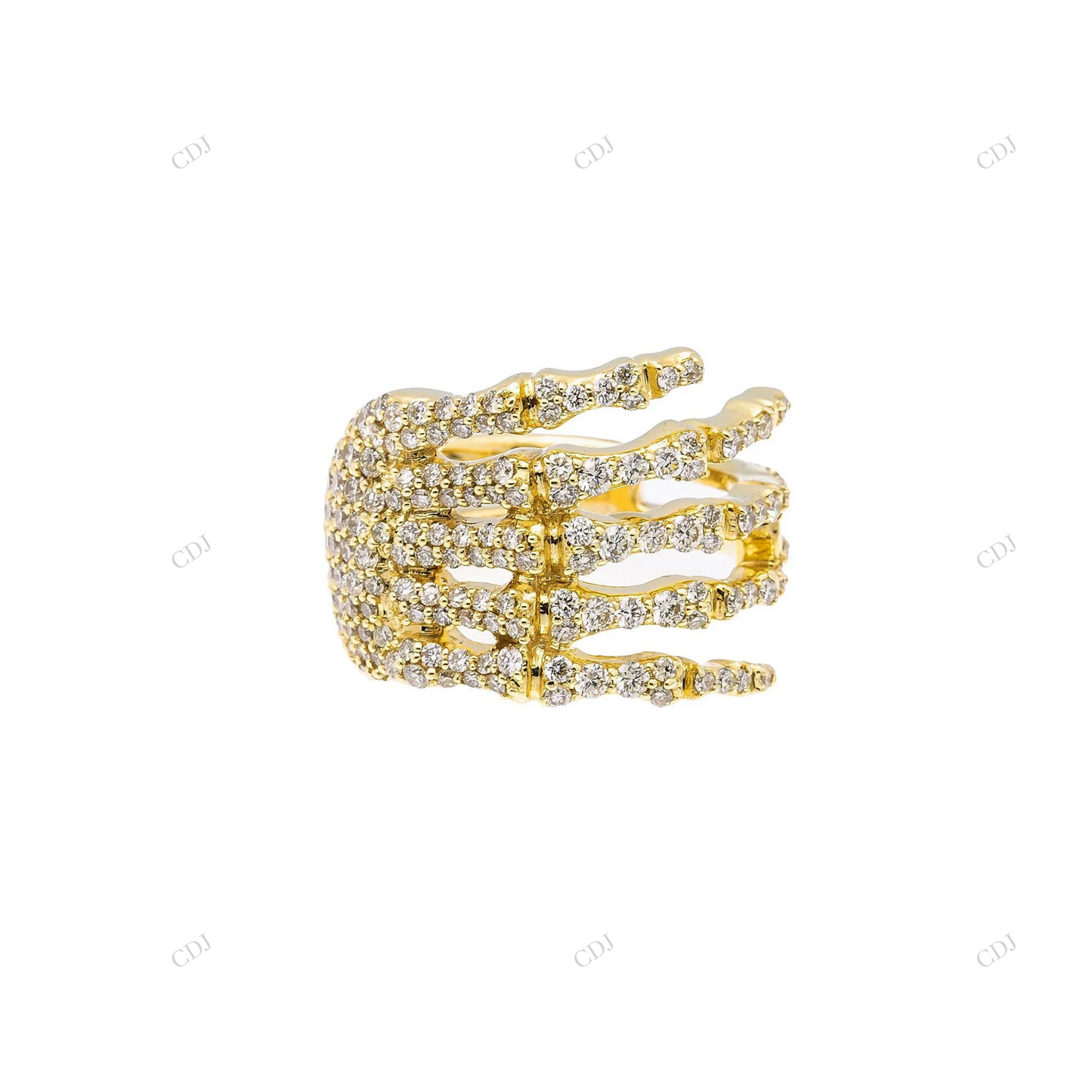 Hip Hop 14K Gold Pave Moissanite Wedding Band hip hop jewelry customdiamjewel