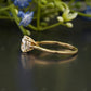 Round Cut Thin Band Solitaire Ring customdiamjewel