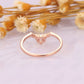 0.37CTW Rose Gold CVD Diamonds Curved Wedding Band  customdiamjewel   