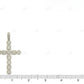 2.6 Inch Lab Grown Diamond 10K Gold Cross Pendant Hip Hop Pendent CustomDiamJewel