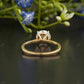 Round Cut Thin Band Solitaire Ring customdiamjewel