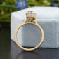 Round Cut Thin Band Solitaire Ring customdiamjewel