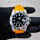 Orange Rubber Belt Custom Rolex Watches Manufacturer customdiamjewel