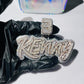 Baguette Diamond 3D Gold Plated Customized Pendant hip hop jewelry CustomDiamJewel   