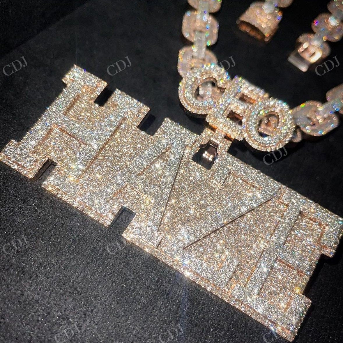 Custom Iced Out Name Diamond Pendant Chicago Drill Wholesale