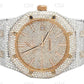 41mm Two Tone Hip Hop Diamond Watch For Men customdiamjewel