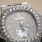 Full White Chrono Set Lab Grown Diamond Watch For Men's customdiamjewel