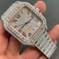 Bust Down Hip Hop Cartier Watch Luxury Customized Automatic Diamond Watch customdiamjewel