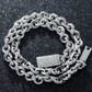 16.10 CTW 11.7MM Designer Infinity Link Chain hip hop jewelry CustomDiamJewel