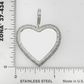 Heart Designed Moissanite Memory Pendant hip hop jewelry customdiamjewel