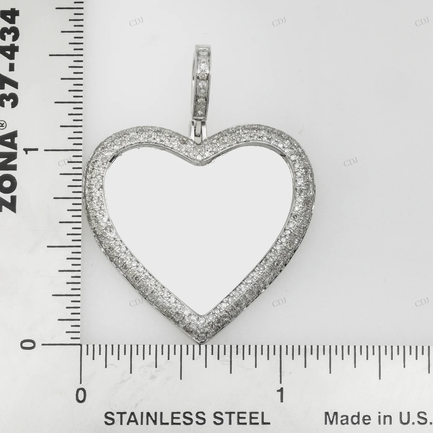 Heart Designed Moissanite Memory Pendant hip hop jewelry customdiamjewel