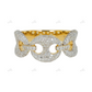 1.15 CTW Iced Out Moissanite 925 Sterling Silver Ring Hip Hop Ring customdiamjewel