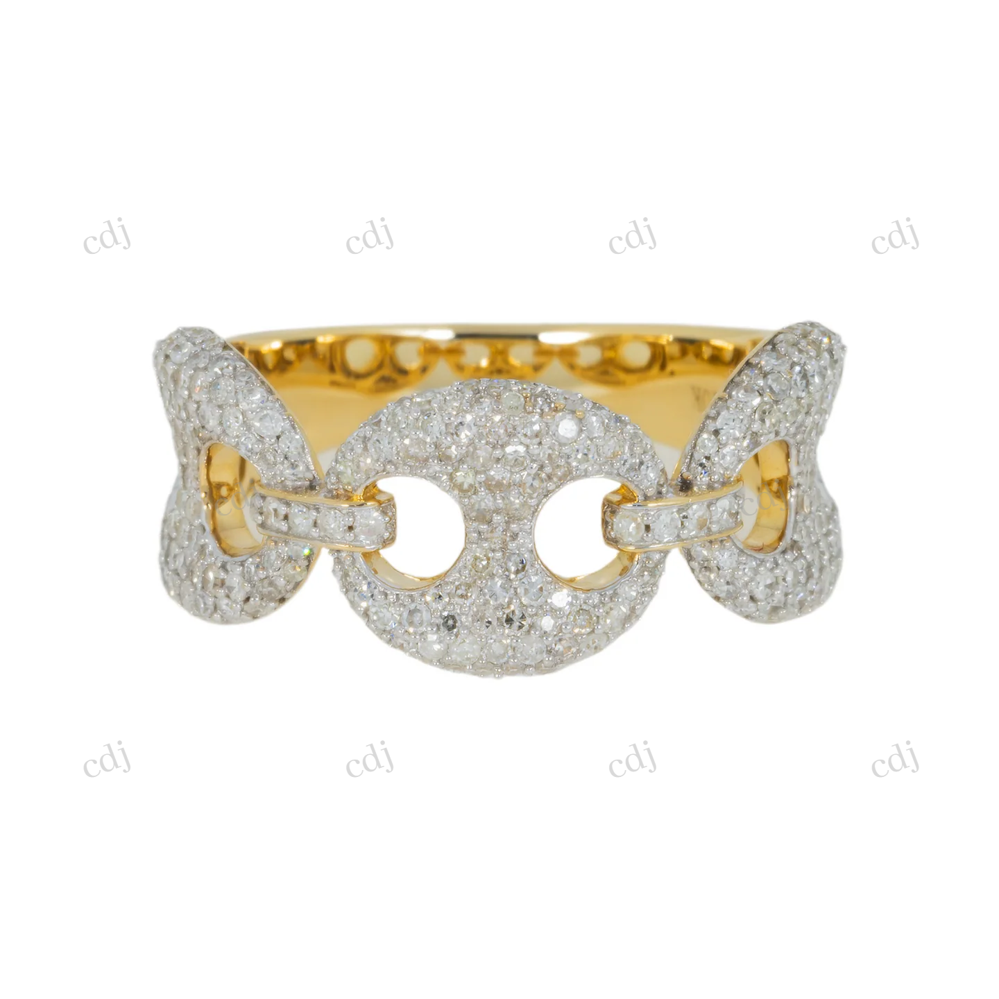 1.15 CTW Iced Out Moissanite 925 Sterling Silver Ring Hip Hop Ring customdiamjewel