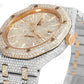 41mm Two Tone Hip Hop Diamond Watch For Men customdiamjewel