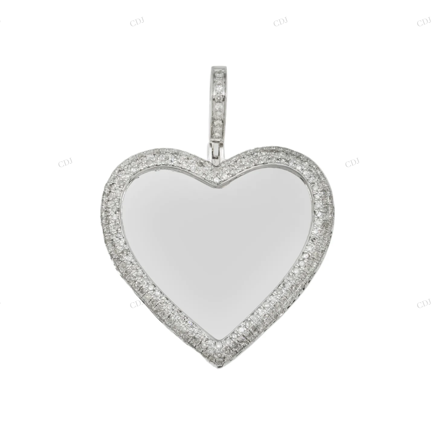 Heart Designed Moissanite Memory Pendant hip hop jewelry customdiamjewel