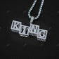 925 Sterling Silver Custom Baby Black full Iced out Diamond Letter pendant hip hop jewelry CustomDiamJewel