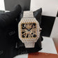 Cartier Skeleton buss Down Swiss Movement Moissanite Watch For Men customdiamjewel