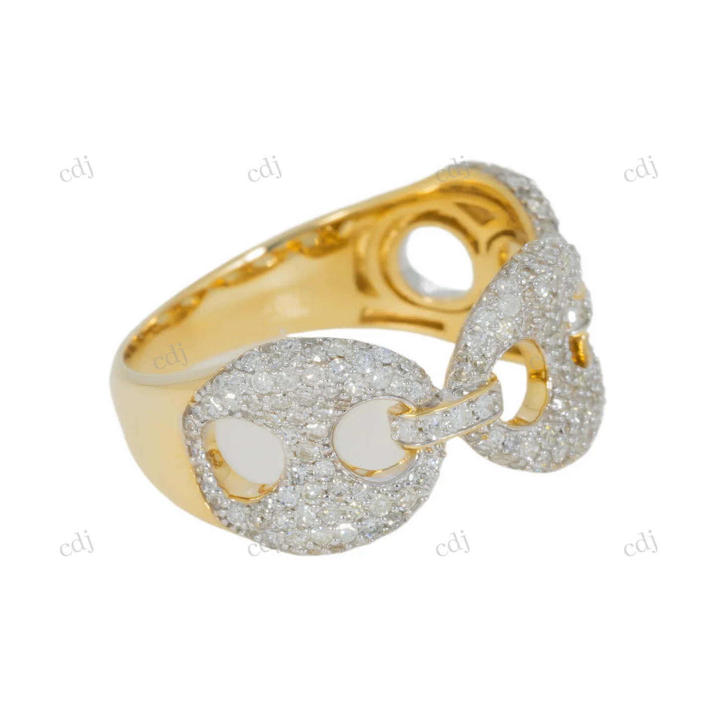 1.15 CTW Iced Out Moissanite 925 Sterling Silver Ring Hip Hop Ring customdiamjewel