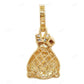 0.85 CTW Moissanite S925 Silver Money Bag Pendant CustomDiamJewel