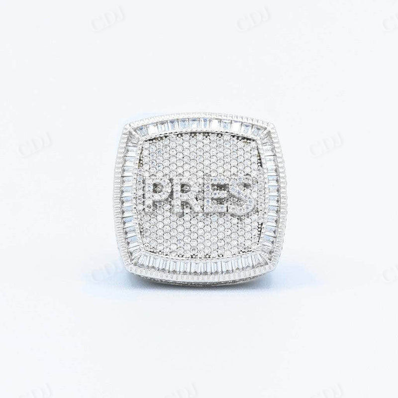 Customize Name Round Diamond Hip Hop Ring  customdiamjewel   