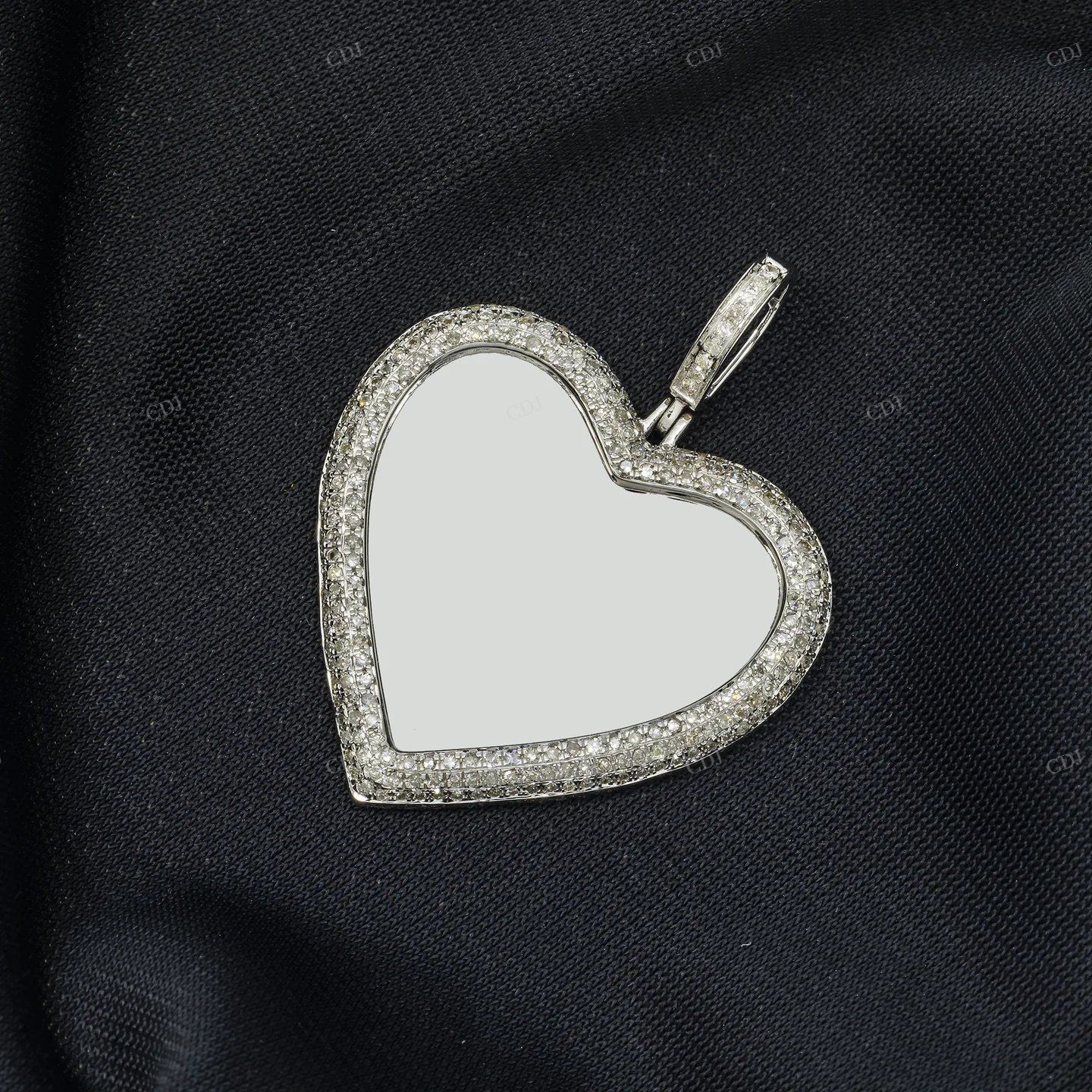 Heart Designed Moissanite Memory Pendant hip hop jewelry customdiamjewel