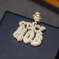 Custom Two Tone "STACK M.O.B." Diamond Hip Hop Style Pendant hip hop jewelry customdiamjewel   
