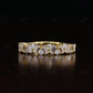 Baguette and Round Diamond Half Eternity Wedding Band  customdiamjewel   