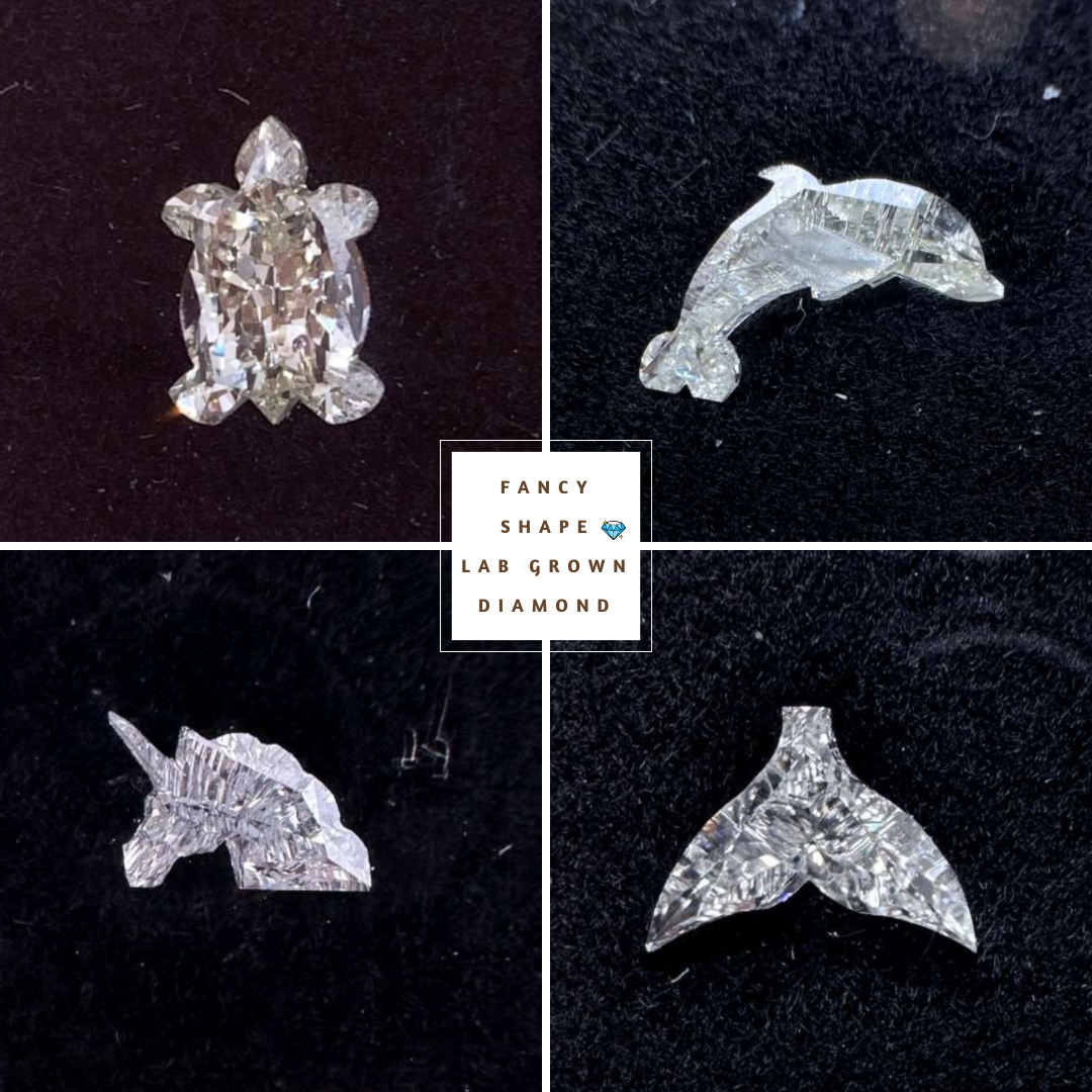 Pineapple Cut Lab Grown Diamond  customdiamjewel   