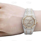 41mm Two Tone Hip Hop Diamond Watch For Men customdiamjewel