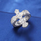Antique Style Baguette Cross Band Ring For Men's hip hop jewelry CustomDiamJewel