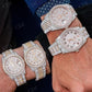 Fully Iced Out VVS D Moissanite Handmade Rolex Wrist Watch For Men customdiamjewel