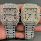 Bust Down Hip Hop Cartier Watch Luxury Customized Automatic Diamond Watch customdiamjewel