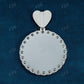 Round Cut Diamond Custom Photo Pendant  customdiamjewel   