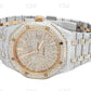 41mm Two Tone Hip Hop Diamond Watch For Men customdiamjewel