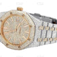 41mm Two Tone Hip Hop Diamond Watch For Men customdiamjewel