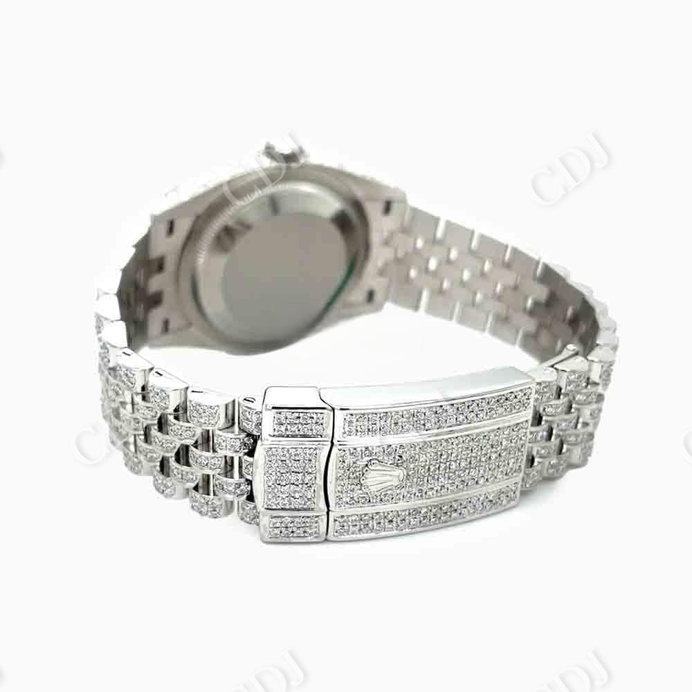 Blue Dial Rolex Custom Hip Hop Watch customdiamjewel