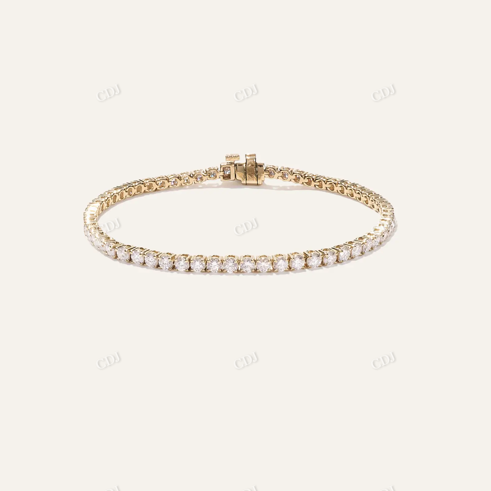 Hip Hop 14K Gold Moissanite Tennis Bracelet hip hop jewelry customdiamjewel