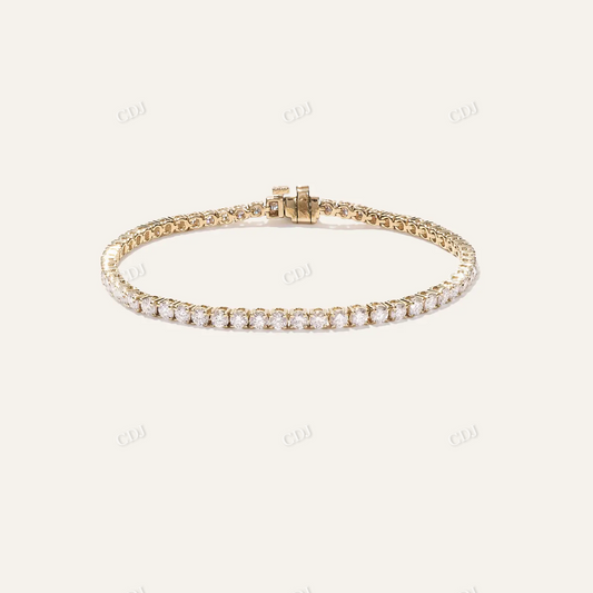 Hip Hop 14K Gold Moissanite Tennis Bracelet hip hop jewelry customdiamjewel
