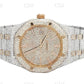 41mm Two Tone Hip Hop Diamond Watch For Men customdiamjewel
