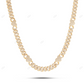 VVS Moissanite 18k Yellow Gold Plated Cuban Chain For Mens CustomDiamJewel