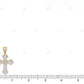 Lab Grown Diamond 14K Yellow Gold Designer Cross Pendant Hip Hop Pendent CustomDiamJewel