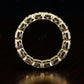 5.92CTW Asscher Cut Lab Grown Diamond Bezel Set Wedding Band  customdiamjewel   