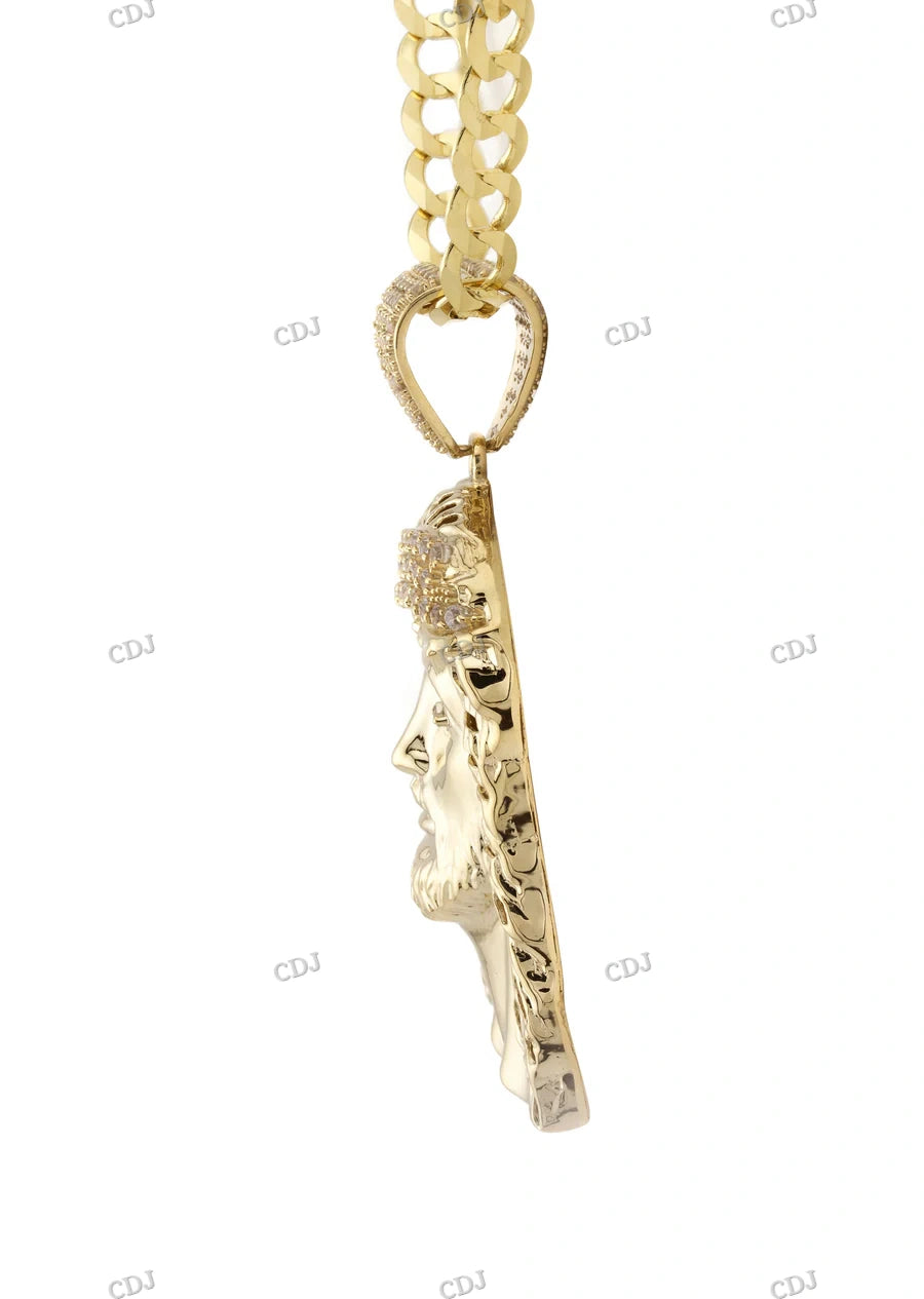 S925 Sterling Silver Custom Jesus Pendant hip hop jewelry CustomDiamJewel