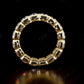 5.92CTW Asscher Cut Lab Grown Diamond Bezel Set Wedding Band  customdiamjewel   