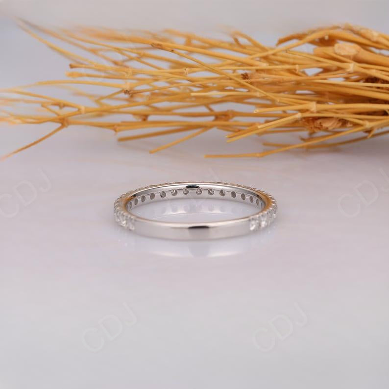0.41CTW Round Cut Natural Diamond 3/4 Eternity Wedding Band  customdiamjewel   