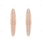 18KT Rose Gold Platted Moissanite Diamond Hoop Earrings Stud earrings CustomDiamJewel