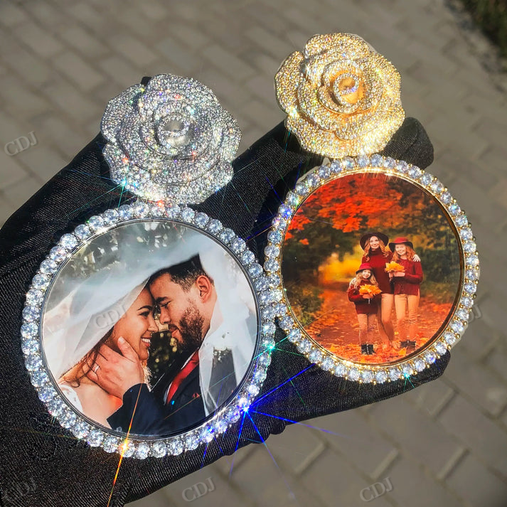 Hip Hop moissanite Memory Pendant hip hop jewelry CustomDiamJewel