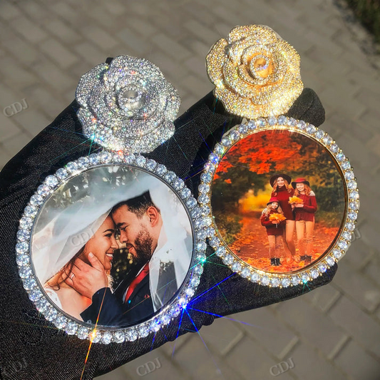 Hip Hop moissanite Memory Pendant hip hop jewelry CustomDiamJewel