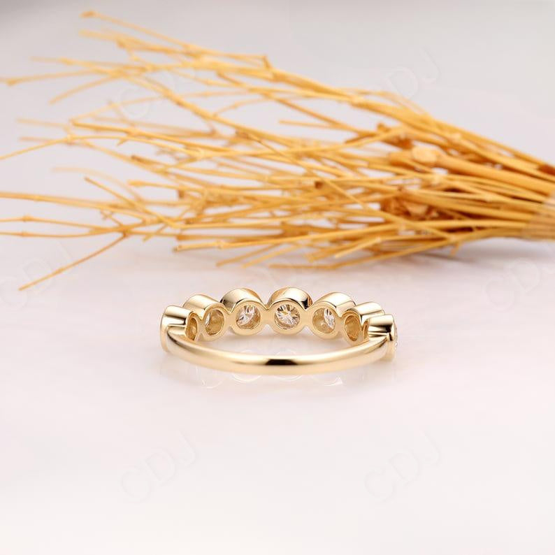 2.03CTW Bezel Set Round Cut Earth mine Diamond Wedding Band  customdiamjewel   
